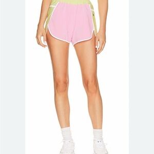 Beach Riot Cliff Short in Prism Pink $88 Revolve Volleyball Retro sz M